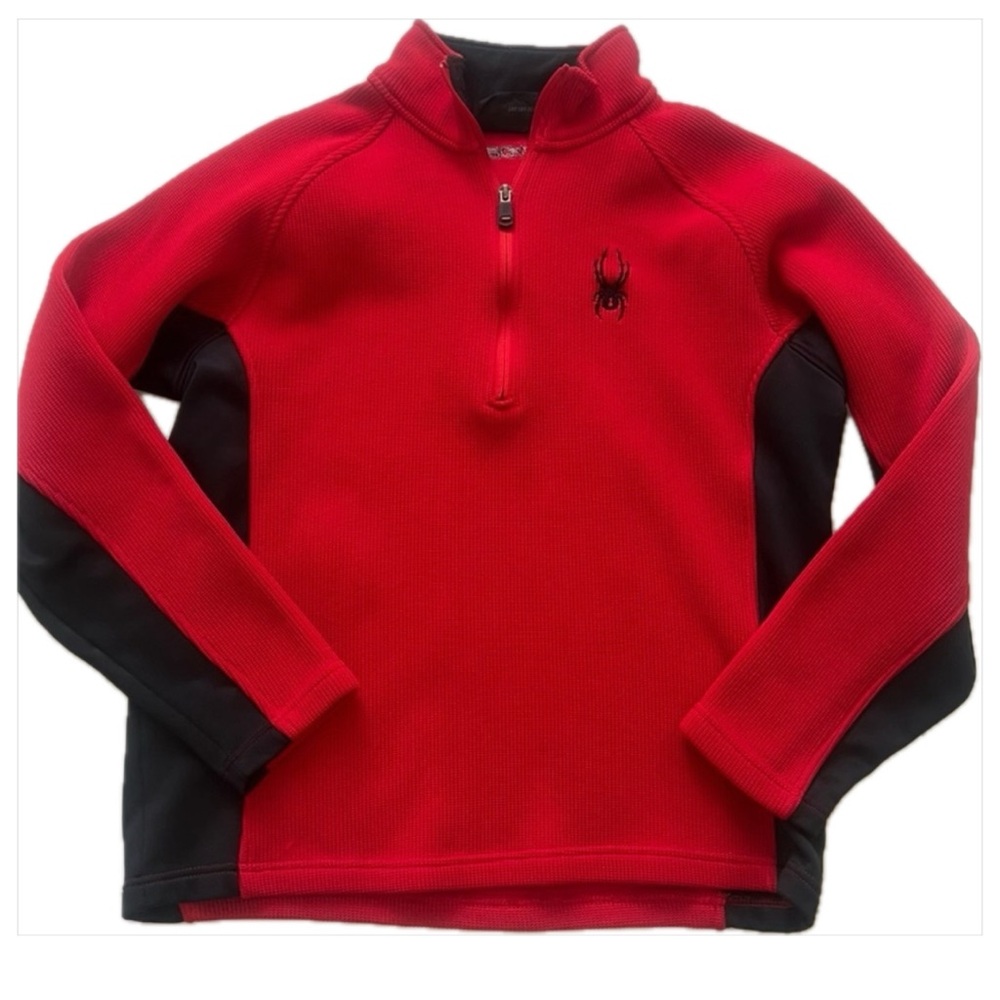 Spyder Black and Red BANDIT HALF ZIP
FLEECE JACKET Size M